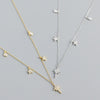 Wholesale S925 Sterling Silver Star Pattern Cross Chain Light Luxury Necklace With Electroplating