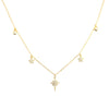 Wholesale S925 Sterling Silver Star Pattern Cross Chain Light Luxury Necklace With Electroplating