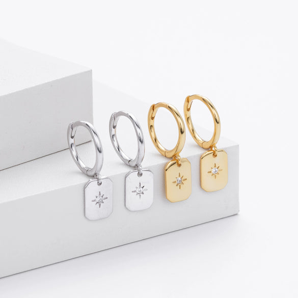 Wholesale S925 Sterling Silver Star Pattern Fashion Earrings For Women