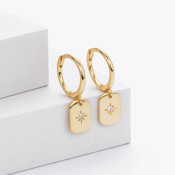 Wholesale S925 Sterling Silver Star Pattern Fashion Earrings For Women