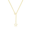 Wholesale S925 Sterling Silver Star Shape Necklace For Women Light Luxury Fashion Hollowout Electroplated Cross Chain