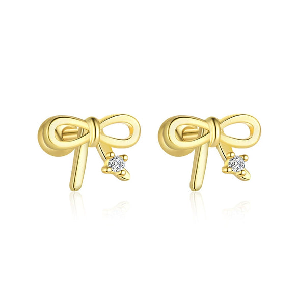 Wholesale S925 Sterling Silver Star Shape Zircon Earrings For Women With Crown Flower Bow Tie Design
