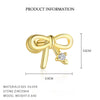 Wholesale S925 Sterling Silver Star Shape Zircon Earrings For Women With Crown Flower Bow Tie Design