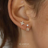 Wholesale S925 Sterling Silver Star Shape Zircon Earrings For Women With Crown Flower Bow Tie Design