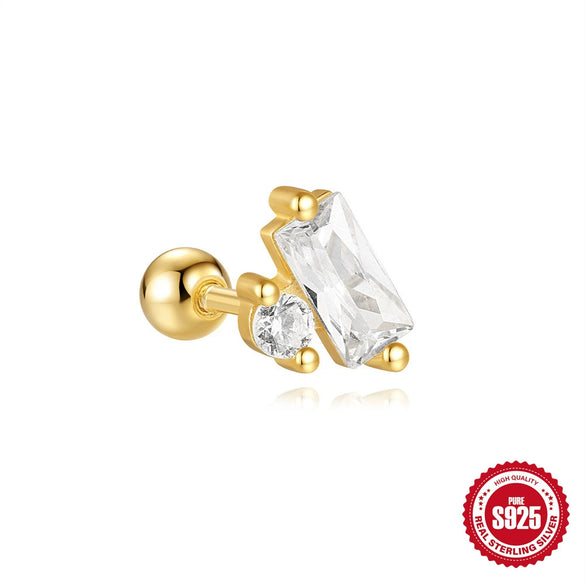 Wholesale S925 Sterling Silver Star Shaped Earrings With Zirconia Treatment For Women