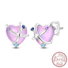Wholesale S925 Sterling Silver Star Shaped Electroplated Earrings For Women