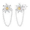 Wholesale S925 Sterling Silver Star Shaped Electroplated Earrings For Women
