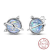 Wholesale S925 Sterling Silver Star Shaped Electroplated Earrings For Women