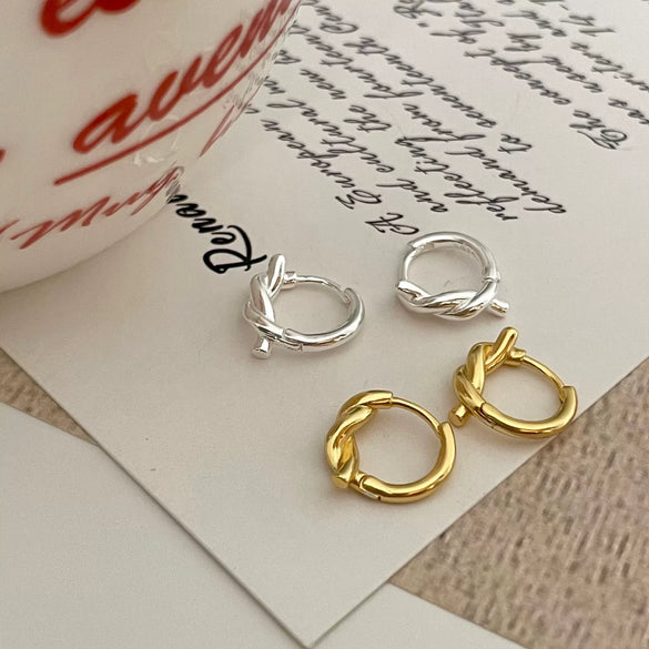 Wholesale S925 Sterling Silver Star Shaped Handmade Ear Studs