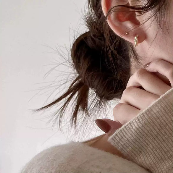 Wholesale S925 Sterling Silver Star Shaped Handmade Ear Studs