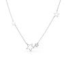 Wholesale S925 Sterling Silver Star Shaped Necklace With Retro Elegant Style And Electroplating Treatment Cross Chain For Women