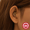 Wholesale S925 Sterling Silver Star Triangle Geometry Women's Ear Ring And Nose Ring With Environmental Protection Electroplating