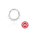 Wholesale S925 Sterling Silver Star Triangle Geometry Women's Ear Ring And Nose Ring With Environmental Protection Electroplating