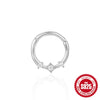 Wholesale S925 Sterling Silver Star Triangle Geometry Women's Ear Ring And Nose Ring With Environmental Protection Electroplating