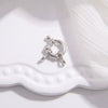 Wholesale S925 Sterling Silver Steering Wheel Shape Spring Buckle Jewelry Accessories With Electroplating Treatment