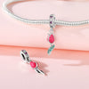 Wholesale S925 Sterling Silver Sunflower Tulip Pendant Jewelry Accessories For Bracelet And Necklace With Dripping Oil Design