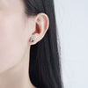 Wholesale S925 Sterling Silver Swan Pattern Austrian Crystal Necklace And Stud Earrings With Electroplating