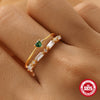 Wholesale S925 Sterling Silver Sweet Fairy Butterfly Flower Geometric Open Ring With Electroplating