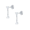 Wholesale S925 Sterling Silver Tassel Pearl Stud Earrings With Geometric Pattern And Electroplating For Women