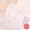 Wholesale S925 Sterling Silver Tassel Zircon Round Pendant Clavicle Necklace For Women With Electroplating Design