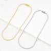 Wholesale S925 Sterling Silver Tennis Chain Necklace With Single Row Zircon Inlay Electroplated Platinum Or 18K Gold Geometric Style