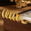 Wholesale S925 Sterling Silver Thread Plain Circle Ring Ear Buckle Light Luxury Style Jewelry