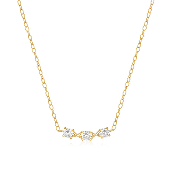 Wholesale S925 Sterling Silver Three Diamondencrusted Stacked Ochain Necklace For Women With Electroplating Treatment Light Luxury Elegant Clavicle Chain
