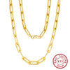 Wholesale S925 Sterling Silver Threedimensional Geometric Electroplated Clavicle Necklace