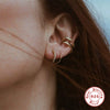 Wholesale S925 Sterling Silver Torsion Rod Earrings With Geometric Design And Electroplating For Women
