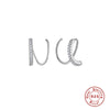 Wholesale S925 Sterling Silver Torsion Rod Earrings With Geometric Design And Electroplating For Women