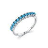 Wholesale S925 Sterling Silver Turquoise Ring With Geometric Design For Women