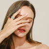 Wholesale S925 Sterling Silver Turquoise Ring With Retro Style And Thai Silver Treatment For Women