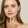 Wholesale S925 Sterling Silver Turquoise Ring With Retro Style And Thai Silver Treatment For Women