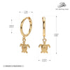 Wholesale S925 Sterling Silver Turtle Earrings Lovely Animal Style