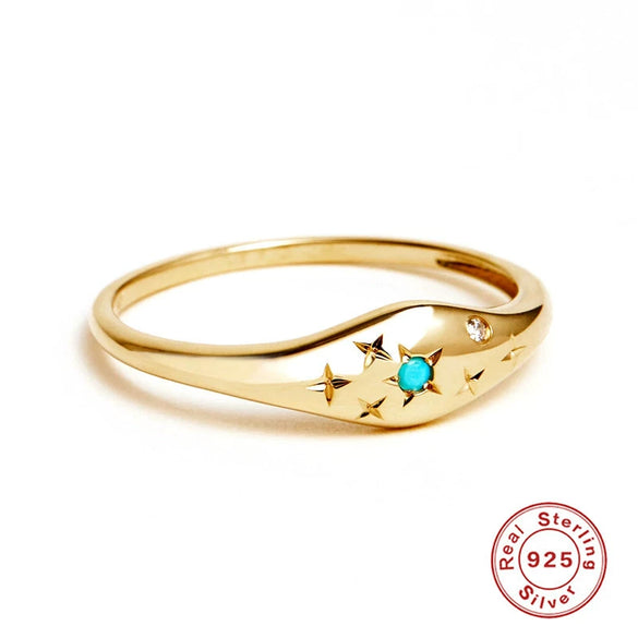Wholesale S925 Sterling Silver Twelve Constellation Stars Diamondencrusted Women's Ring With Electroplating