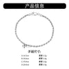 Wholesale S925 Sterling Silver Twist Chain Geometric Style Unisex Hiphop Necklace With Electroplating