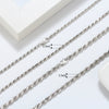 Wholesale S925 Sterling Silver Twist Chain Geometric Style Unisex Hiphop Necklace With Electroplating