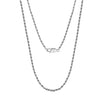 Wholesale S925 Sterling Silver Twist Chain Geometric Style Unisex Hiphop Necklace With Electroplating