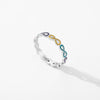 Wholesale S925 Sterling Silver Unlimited Love Symbol Epoxy Ring For Women