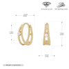 Wholesale S925 Sterling Silver Ushape Light Luxury Hollow Women's Earrings Jewelry With Electroplating