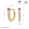 Wholesale S925 Sterling Silver Ushaped Electroplated Zirconium Inlaid Women's Light Luxury Style Earrings