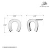 Wholesale S925 Sterling Silver Ushaped Fashion Simple Allmatch Women's Ear Jewelry With Electroplating Design