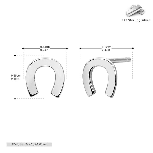 Wholesale S925 Sterling Silver Ushaped Fashion Simple Allmatch Women's Ear Jewelry With Electroplating Design