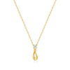 Wholesale S925 Sterling Silver Water Drop Clavicle Chain With Three Dimensional Design Sense And Electroplating For Women Light Luxury Diamond Distinctive Versatile Necklace