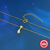 Wholesale S925 Sterling Silver Water Drop Clavicle Chain With Three Dimensional Design Sense And Electroplating For Women Light Luxury Diamond Distinctive Versatile Necklace
