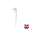 Wholesale S925 Sterling Silver Water Drop Cone Pendant Earrings With Zircon And Geometric Design For Women