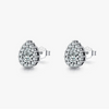 Wholesale S925 Sterling Silver Water Drop Diamondembedded Women's Ear Studs
