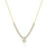 Wholesale S925 Sterling Silver Water Drop Shaped Zircon Necklace With Geometric Pattern And Electroplating For Women