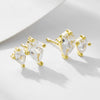 Wholesale S925 Sterling Silver Water Drop Zircon Diamond Inlaid Earrings For Women