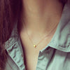 Wholesale S925 Sterling Silver Women's Clavicle Chain Necklace With 18K Rose Gold Plated Minimalist Pendant And Ball Chain